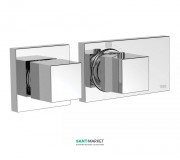 Термостат для душу Tres Block System з затвором і регулятором потоку хром 20725299