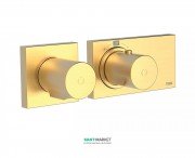 Термостат для душу Tres Block System colors з затвором 1 споживач матове золото 20735199OM
