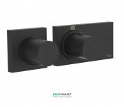 Термостат для душу Tres Block System colors з затвором 2 споживача чорний матовий 20735299NM