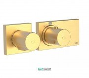 Термостат для душу Tres Block System colors з затвором 2 споживача матове золото 20735299OM