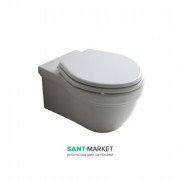 Унітаз Galassia Ethos підвісний без бачка без сидіння білий 8439