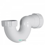 Сифон для ванны Tres ПВХ белый 13463460