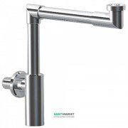 Сифон для раковини Tres видимий колінчастий телескопічний хром 16110362