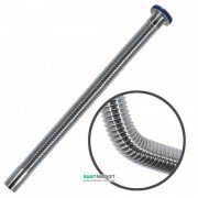 Сливная труба Tres гофрированная гибкая 50 см хром 913463250