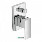 Змішувач для душу одноважільний Tres Cuadro Tres вбудований на 2 споживача хром 106180