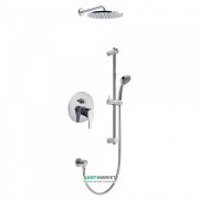Душова система прихованого монтажу Tres Eco-tres з верхнім і ручним душем хром 17098002