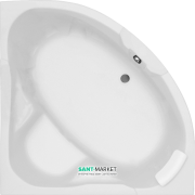 Ванна акрилова кутова PoolSpa колекція Triangel 155х155 з рамою білий PWS4010ZS000000