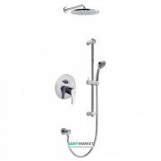 Душевая система скрытого монтажа Tres Eco-tres с верхним и ручным душем хром 17098002