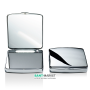 Косметичне дзеркало Décor Walther TS1 кишенькове з підсвічуванням хром 0118400