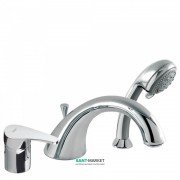 Смеситель для ванной Tres Eco-tres однорычажный монтаж на борт ванны хром 07014502