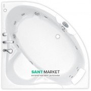 Ванна гідромасажна акрилова PoolSpa Triangel 155х155 система Smart 1 білий PHS4010ST1C0000