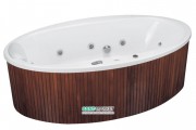 Панель для ванни PoolSpa Aura 190х100 фронтальна дерево (сосна) червоне дерево PI9000163