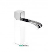 Змішувач для раковини Tres Cuadro colors одноважільний білий/хром 00611002BL