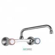 Смеситель для кухни Tres Ese-23 двухвентильный настенный расстояние от стены 298 мм хром 123416