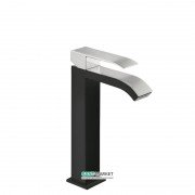 Змішувач для раковини Tres Cuadro colors одноважільний чорний/хром 00661001NE