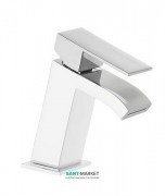Змішувач для раковини Tres Cuadro colors одноважільний білий/хром 00620101BL