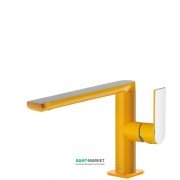Смеситель для раковины Tres Loft colors однорычажный янтарно-желтый/хром 20020501AM
