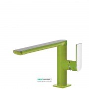 Змішувач для раковини Tres Loft colors одноважільний зелений/хром 20020501VE