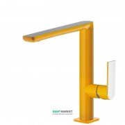 Смеситель для раковины Tres Loft colors однорычажный янтарно-желтый/хром 0020502AM