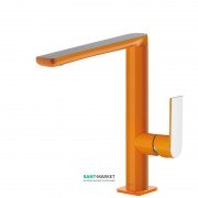Смеситель для раковины Tres Loft colors однорычажный оранжевый/хром 20020502NA