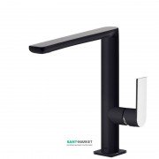 Змішувач для раковини Tres Loft colors одноважільний чорний/хром 20020502NE