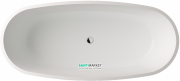 Ванна из искусственного камня PoolSpa DP 180х80 см отдельно стоящая с сифоном белый PWKDS10ZPSC0000