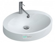 Раковина для ванной Miraggio Devon накладная с отверстием под смеситель белый глянцевый 0000648