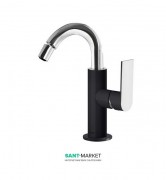 Змішувач для біде Tres Loft colors одноважільний чорний/хром 20022401NE