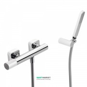 Смеситель для душа Tres Loft colors с ручным душем белый/хром 20016701BL
