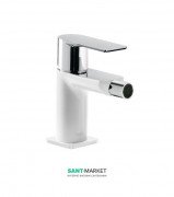 Смеситель для биде Tres Loft colors однорычажный белый/хром 20012001BL