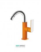 Змішувач для біде Tres Loft colors одноважільний помаранчевий/хром 20022401NA