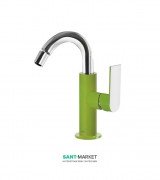 Смеситель для биде Tres Loft colors однорычажный зеленый/хром 20022401VE