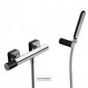 Смеситель для душа Tres Loft colors с ручным душем черный/хром 20016701NE