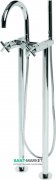 Смеситель для ванной PoolSpa Retro двухвентильный с ручным душем отдельностоящий монтаж на пол хром PD6000079