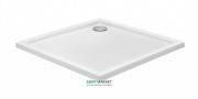 Душовий піддон квадратний PoolSpa Milano Flat 90х90 см Square з сифоном акрил білий PBKF210B0C00000