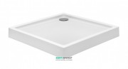 Душовий піддон квадратний PoolSpa Milano Modern 90х90 см Square з ніжками та сифоном акрил білий PBKM210BNC00000