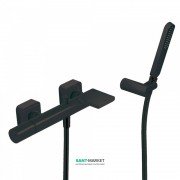 Смеситель для ванной Tres Loft colors с ручным душем черный матовый 20017001NM