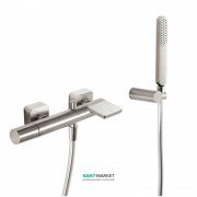 Смеситель для ванной Tres Loft colors с ручным душем сталь 20017001AC