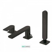 Смеситель на борт ванны Tres Loft colors с ручным душем черный матовый 20016203NM