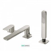 Змішувач на борт ванни Tres Loft colors з ручним душем сталь 20016201AC