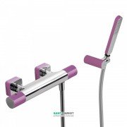 Термостат для душу Tres Loft colors з ручним душем фіолетовий/хром 20016409VI