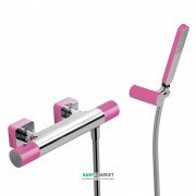 Термостат для душа Tres Loft colors с ручным душем фуксия/хром 20016409FU