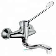 Змішувач для раковини Tres Monotres настінний з медичним важелем хром 17231811