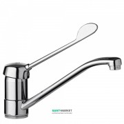 Смеситель для раковины Tres Monotres вертикальный с медицинским рычагом хром 17233311