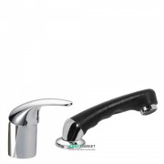 Смеситель с душевой лейкой для парикмахерской Tres Monotres однорычажный хром/черный 172450