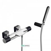 Термостат для ванной Tres Loft colors с ручным душем черный/хром 20017409NE