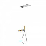 Душова система прихованого монтажу TresBlock System colors термостатична янтарно-жовтий/хром 20735202AM