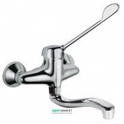 Змішувач для раковини Tres Monotres настінний з медичним важелем хром 17231811