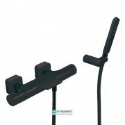 Термостат для ванной Tres Loft colors с ручным душем черный матовый 20017409NM