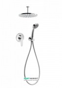Душевая система скрытого монтажа Tres Flat-tres с однорычажным смесителем хром 20418080